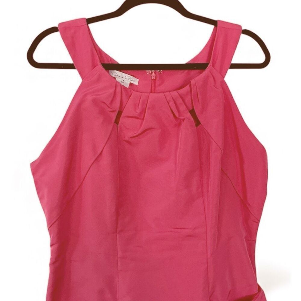 Oscar de la Renta Stunning Pink Silk Garden Party Dress 16 US